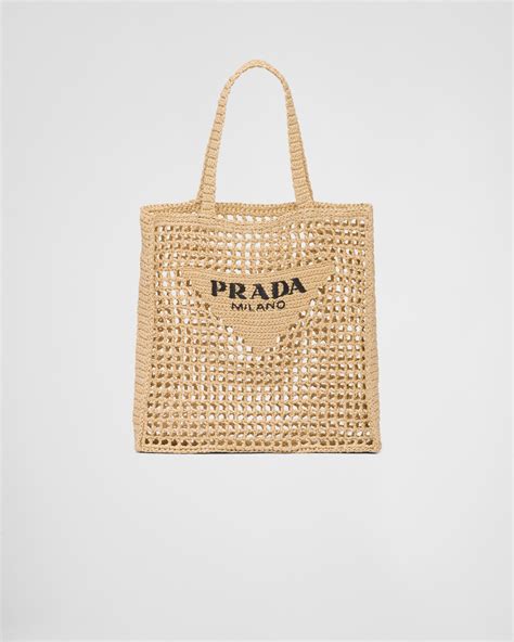 prada knitted bag|prada shopping tote.